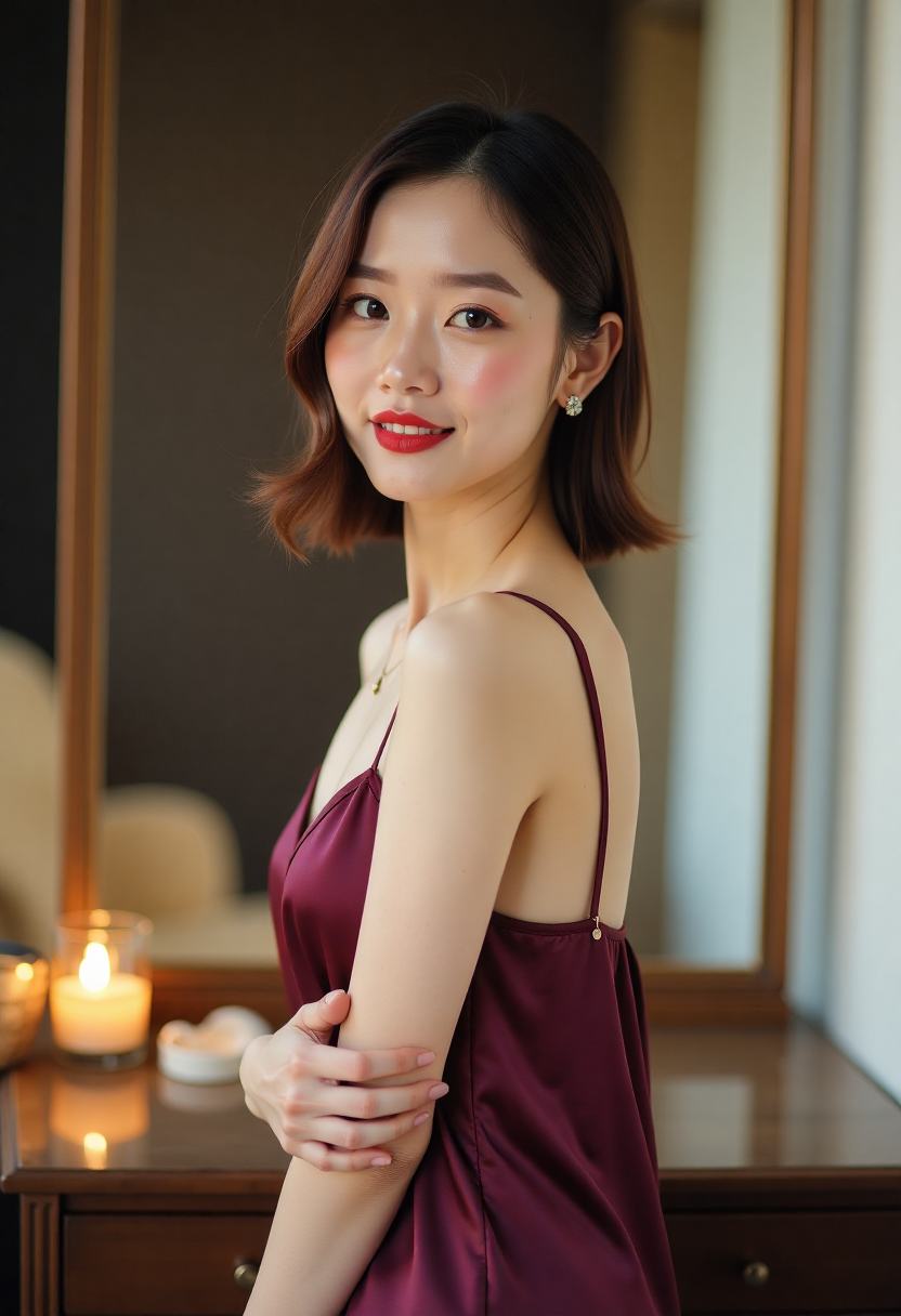 嫁金钗新婚红烛与桌上婚书的画面